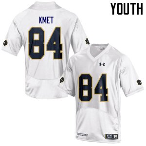 Notre Dame Fighting Irish Youth Cole Kmet #84 White Under Armour Authentic Stitched College NCAA Football Jersey YSM1699KZ